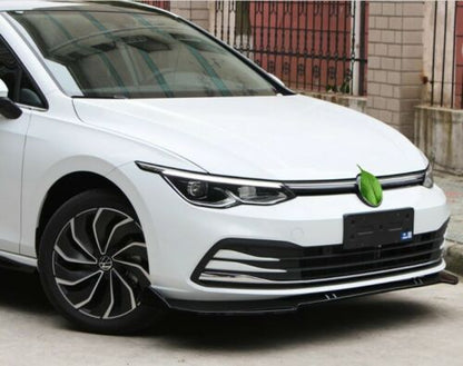 SPLITTER VW GOLF 8 VIII UNDER FRONT BUMPER ABS GLOSSY BLACK BLADE