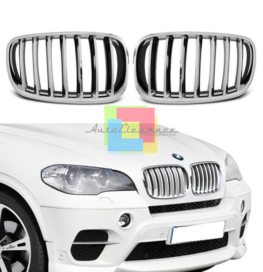 BMW X5 E70 BMW X6 E71 GRIGLIA ANTERIORE CALANDRA CROMATA DESIGN M AUTOELEGANCERICAMBI