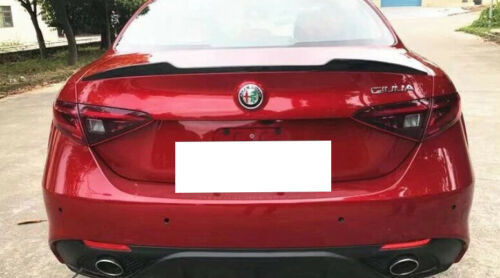 ALFA ROMEO GIULIA 2015+ FAST DESIGN HOOD SPOILER IN GLOSSY BLACK ABS
