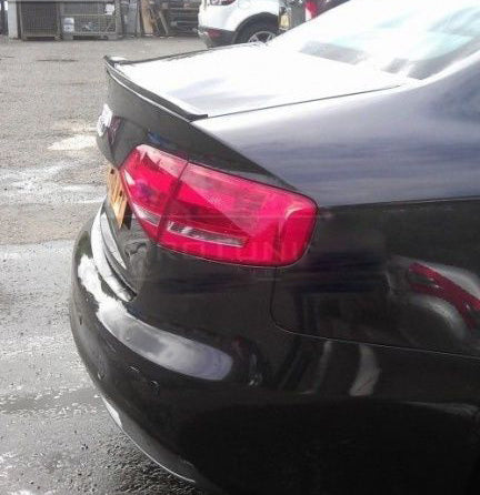 AUDI A4 B8 8K 2008-2014 BERLINA LIP SPOILER POSTERIORE SUL COFANO SLINE IN ABS AUTOELEGANCERICAMBI