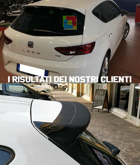 SEAT LEON 5F SPOILER SUL TETTO POSTERIORE SPORTIVO IN ABS - PLASTIC SPORTIVO