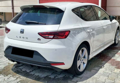 DIFFUSORE FR LOOK SEAT LEON 5F 2012-2016 SOTTO PARAURTI NERO LUCIDO ABS 0117