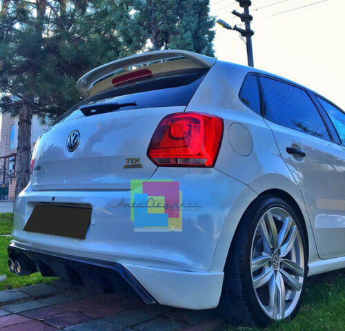 VW POLO 6R SOTTO PARAURTI LOOK DIFFUSORE POSTERIORE R ABS 0045
