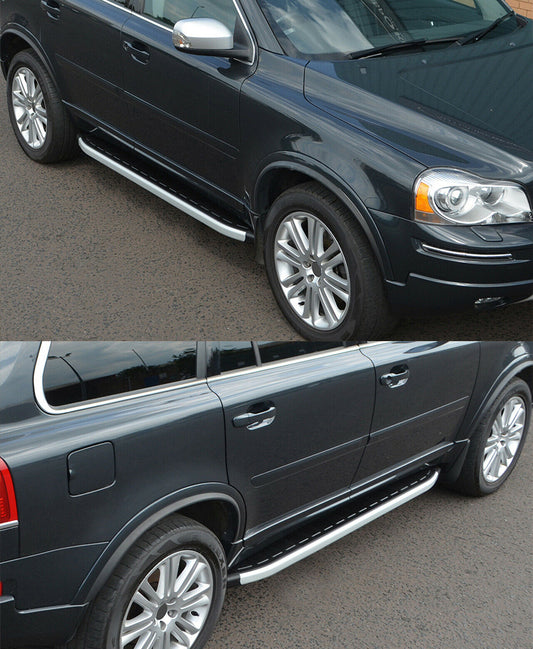 VOLVO XC90 I MK1 2002-2014 PEDANE LATERALI SOTTO PORTA ANTISCIVOLO