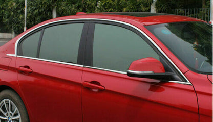 CROMATURA CORNICI FINESTRINI 4PZ BMW 3 F30 F35 F80 2011-2018 INOX ADESIVO 0032 AUTOELEGANCERICAMBI