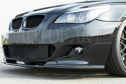 UNDER BUMPER BMW 5 SERIES E60 E61 M TECH FRONT SPLITTER ABS BLACK 0058