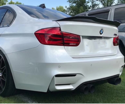 SPOILER POSTERIORE COFANO PER BMW SERIE 3 F30 BERLINA M3 IN ABS NERO LUCIDO -