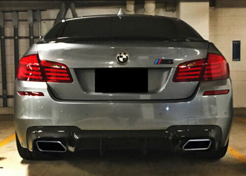 DIFFUSORE POSTERIORE ESTRATTORE BMW SERIE 5 F10 F11 + TERMINALI CROMO M5