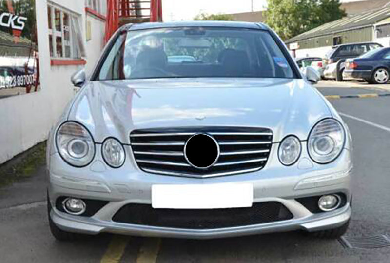 MERCEDES E-CLASS W211 2006-2009 FACELIFT FRONT GRILLE AMG BLACK / CHROME