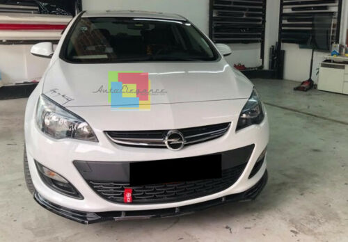 0141 OPEL ASTRA J LIP SPOILER SOTTO PARAURTI ANTERIORE ABS NERO AUTOELEGANCERICAMBI