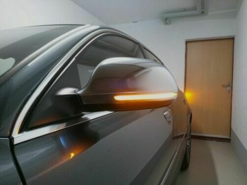AUDI A4 B8 2008-2011 FRECCE LED DINAMICHE CON SPECCHI LATERALI SLINE SATINATI AUTOELEGANCERICAMBI