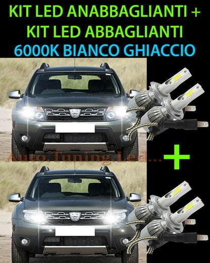 KIT LED LAMPADE ABBAGLIANTI & ANABBAGLIANTI PER DACIA DUSTER 2010 IN POI -.