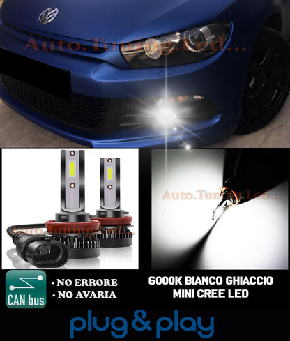 CREE LED FOG LIGHTS VW SCIROCCO CAMBUS WHITE 8000LM
