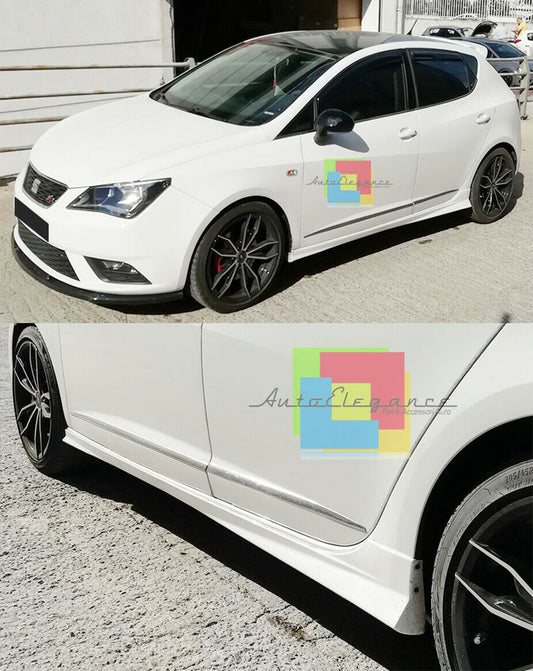 SEAT IBIZA 6J 2008-2018 5 DOORS SIDE SKIRTS UNDER DOOR FR ABS / PLASTIC