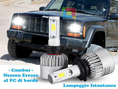LAMPADE ABBAGLIANTI ANABBAGLIANTI LED JEEP CHEROKEE XJ ISTANTANEO CREE ---