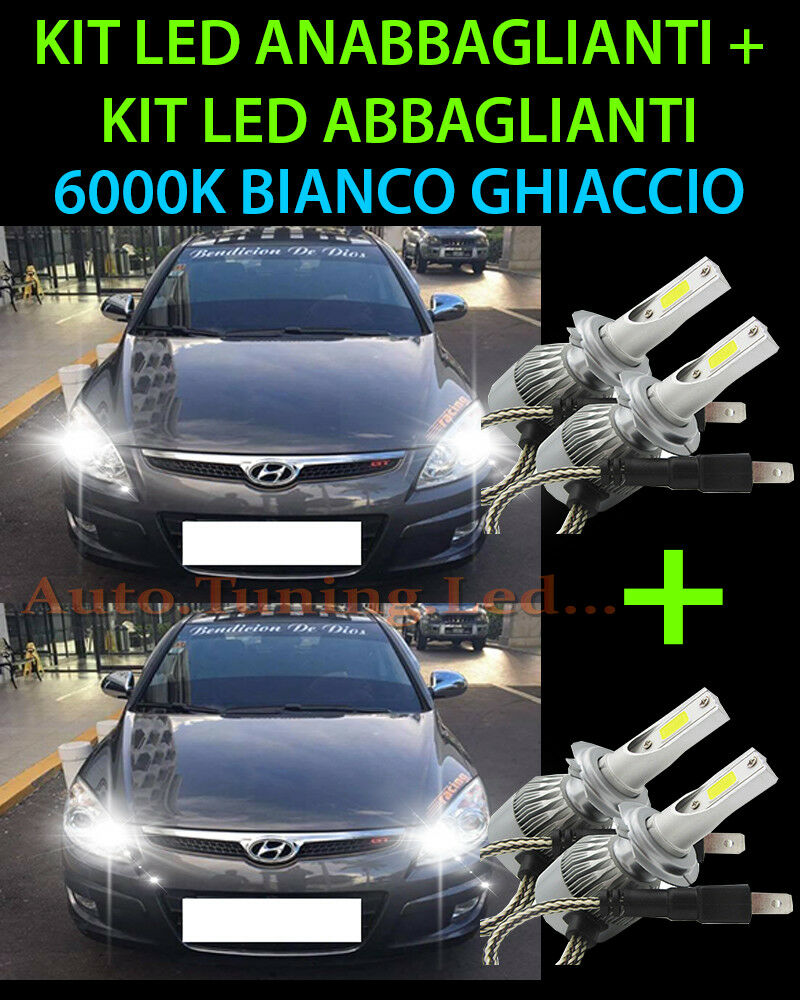 KIT LED LAMPADE ABBAGLIANTI & ANABBAGLIANTI PER HYUNDAI I30 2007-2011 -.