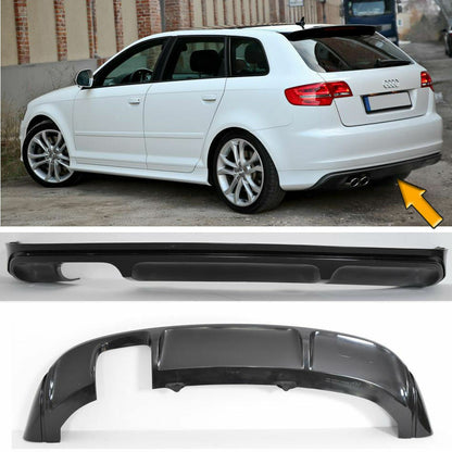 AUDI A3 8P SPORTBACK 2005-2008 DIFFUSORE POSTERIORE S3 SOTTO PARAURTI AUTOELEGANCERICAMBI