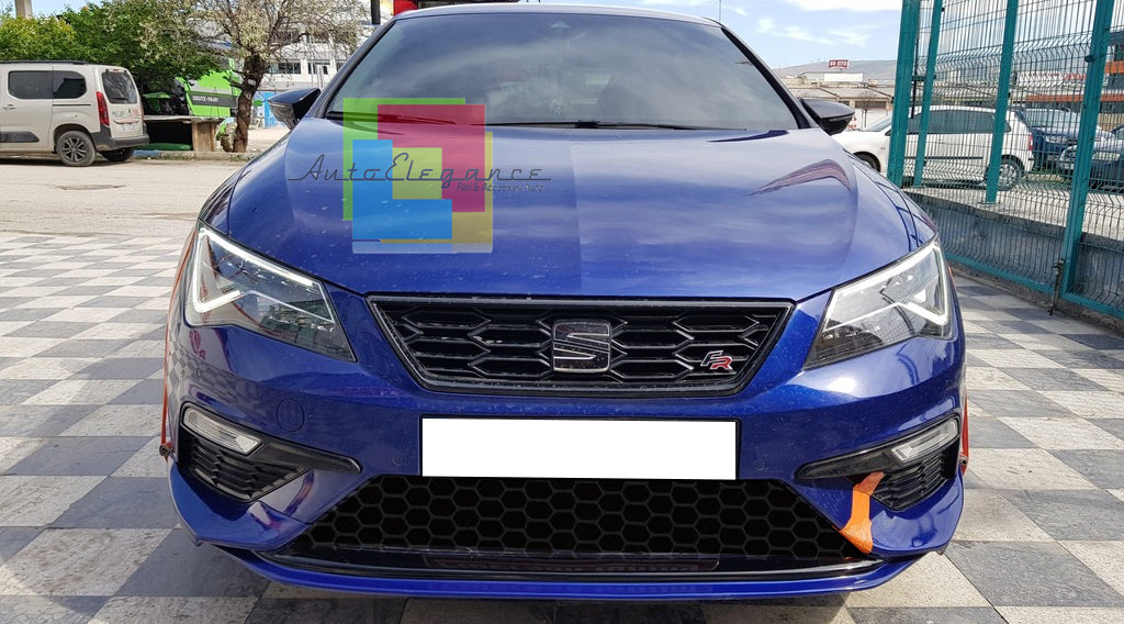 SPOILER PER SEAT LEON 5F LIFT 2017-2020 LABBRO SOTTO PARAURTI ANTERIORE ABS