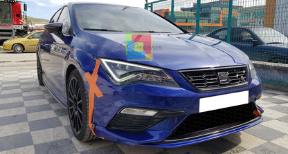 SPOILER PER SEAT LEON 5F LIFT 2017-2020 LABBRO SOTTO PARAURTI ANTERIORE ABS
