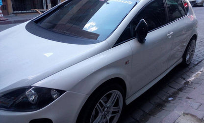 CUPRA SIDE SKIRTS FOR SEAT LEON II 2005-2012 ABS UNDER DOOR SPOILER 0106