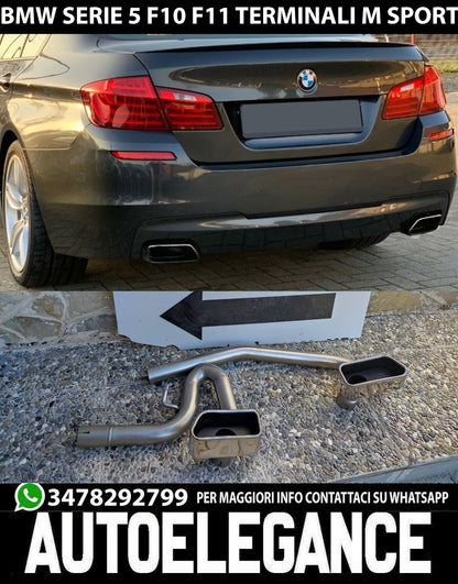 TERMINALI OVALI BMW SERIE 5 F10 F11 2011-2017