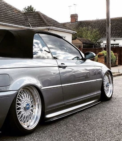 BMW SERIE 3 E46 COUPE SPLITTER SOTTO MINIGONNE LATERALI ABS NERO LUCIDO 0070 AUTOELEGANCERICAMBI