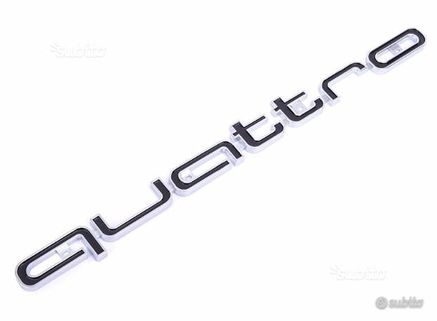 AUDI LOGO ADESIVO QUATRO PER GRIGLIA EMBLEMA AUTOELEGANCERICAMBI