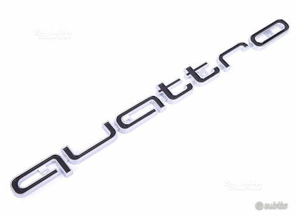 AUDI LOGO ADESIVO QUATRO PER GRIGLIA EMBLEMA AUTOELEGANCERICAMBI