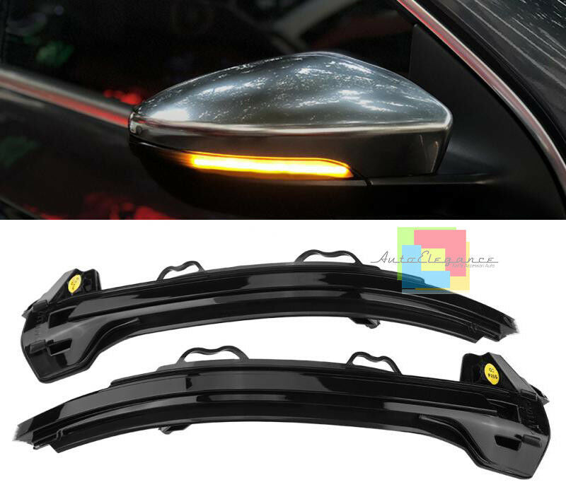 VW GOLF 7 / 7.5 2012 ONWARDS DYNAMIC LED INDICATOR FOR SIDE MIRRORS SMOKE LOOK