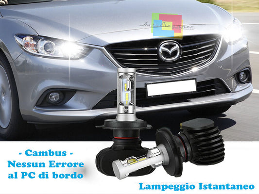 LAMPADE ABBAGLIANTI LAMPEGGIO ISTANTANEO A LED MAZDA 6 2012+ CREE