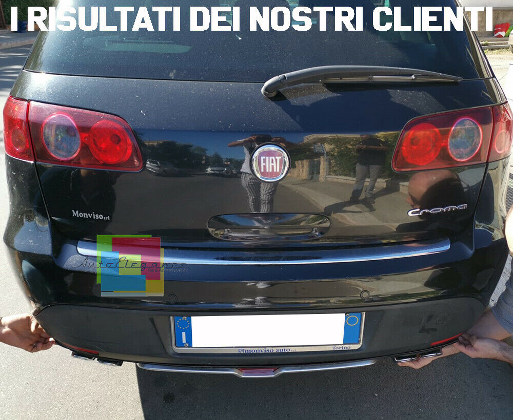 FIAT CROMA SOTTO PARAURTI POSTERIORE DIFFUSORE QUATTRO TERMINALI ABS