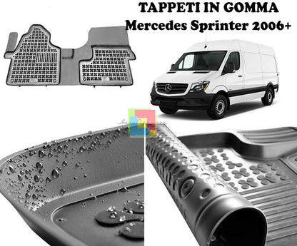 Mercedes Sprinter 2006 IN POI TAPPETINI AUTO IN GOMMA - TAPPETI TOP QUALITA -1-