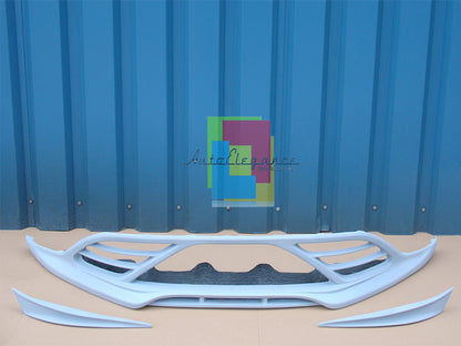 FRONT BUMPER UNDER + MUSTACHE HONDA CIVIC TYPE R 06-10 SPORTY LOOK