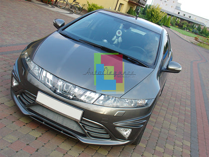 FRONT BUMPER UNDER + MUSTACHE HONDA CIVIC TYPE R 06-10 SPORTY LOOK