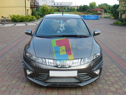 FRONT BUMPER UNDER + MUSTACHE HONDA CIVIC TYPE R 06-10 SPORTY LOOK