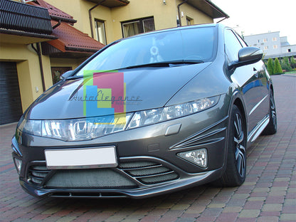 FRONT BUMPER UNDER + MUSTACHE HONDA CIVIC TYPE R 06-10 SPORTY LOOK