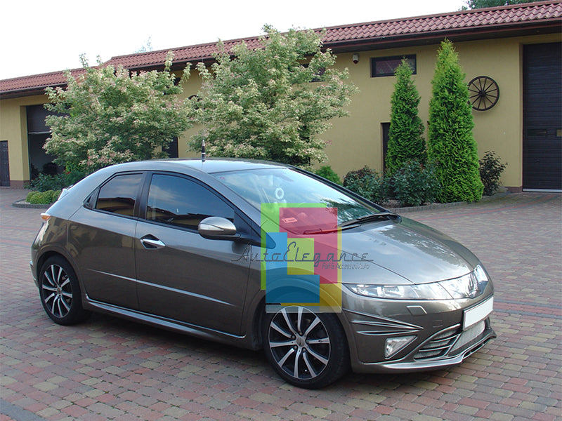 FRONT BUMPER UNDER + MUSTACHE HONDA CIVIC TYPE R 06-10 SPORTY LOOK