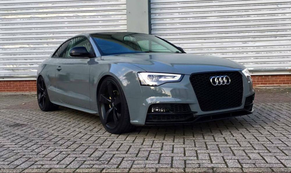 AUDI A5 2012-2015 GRIGLIA ANTERIORE CALANDRA RS5 NIDO D'APE NERA AUTOELEGANCERICAMBI