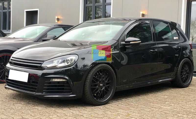 GRIGLIA ANTERIORE NERO LUCIDO PER VW GOLF 6 2008-2012 MASCHERINA