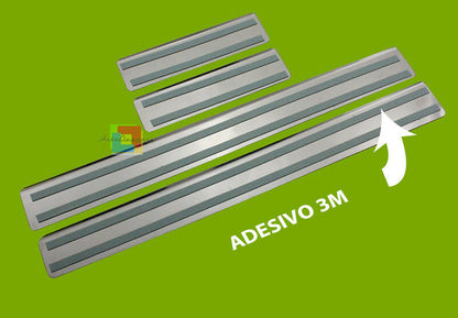 FIAT FREEMONT 2011 ONWARDS CHROME ADHESIVE DOOR SILL SPORTS LOOK 4 PIECES