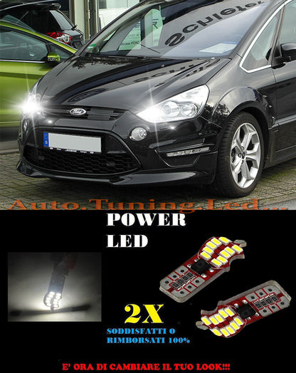 LUCI POSIZIONE FORD S MAX S-MAX 06-14 CANBUS T10 BIANCO 20 LED SUPER QUALITA