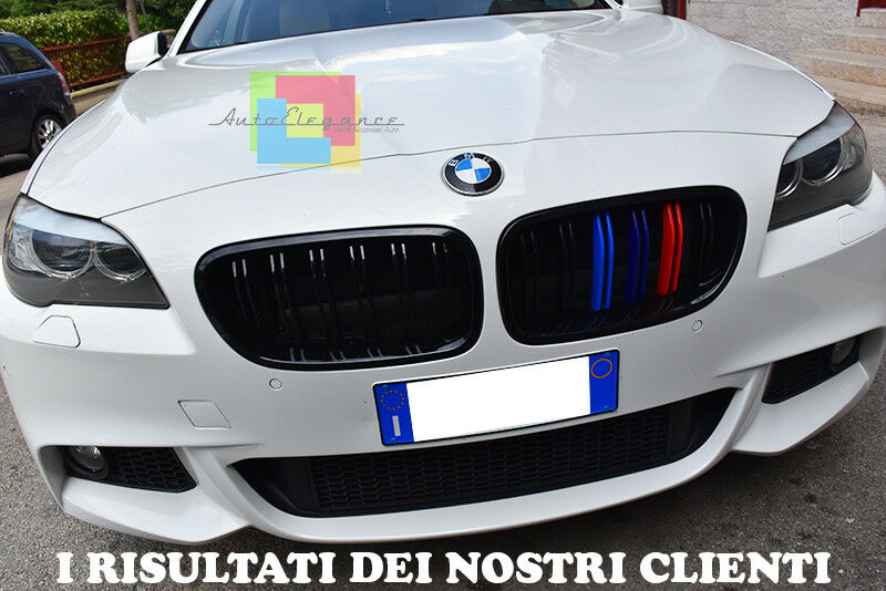 PARAURTI ANTERIORE + FENDINEBBIA BMW SERIE 5 F10 F11 2010-2014 LOOK M SPORT ABS