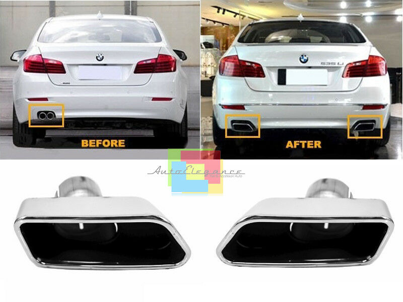 DIFFUSORE E TERMINALI DI SCARICO BMW SERIE 5 F10 F11 2011+ LOOK 550i V8 LCI