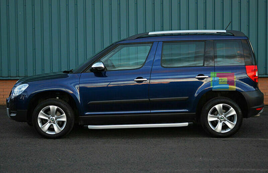PEDANE LATERALI SKODA YETI 2009-2017 SOTTO PORTA ANTISCIVOLO
