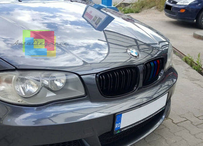 GRIGLIA ANTERIORE 3 COLORI M DOPPIA FASCIA PER BMW SERIE 1 E87 2008-2011