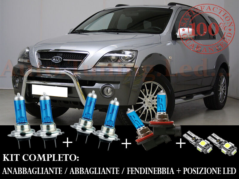 KIA SORENTO 2002-2009 COMPLETE SET BLUE XENON LAMPS + LED POSITION