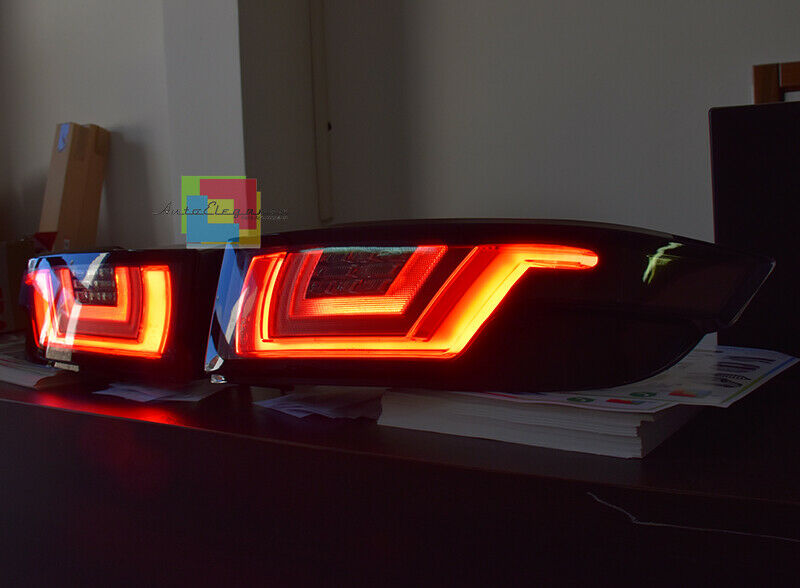 LIGHTBAR LED REAR LIGHTS RANGE ROVER EVOQUE 2011+ BLACK SMOKED DYNAMIC TAIL LIGHTS
