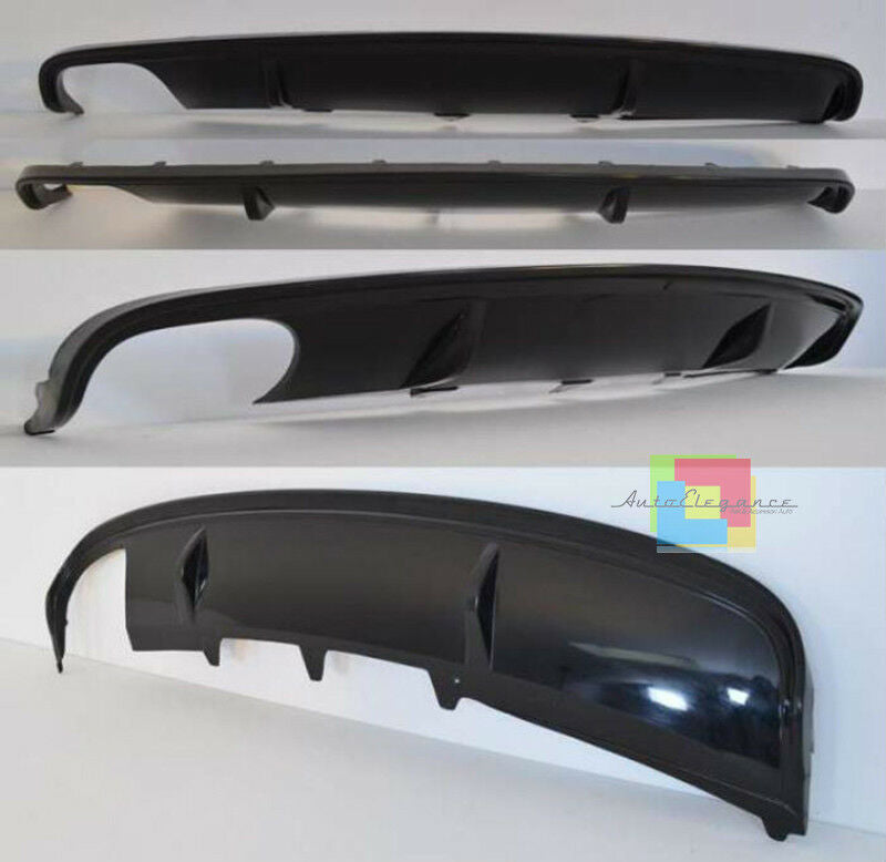 AUDI A4 B8 2007-2012 DIFFUSORE SOTTO PARAURTI POSTERIORE DESIGN RS4 ESTRATTORE AUTOELEGANCERICAMBI
