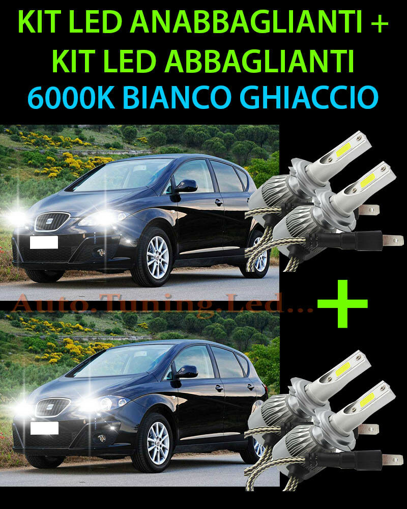 KIT LED LAMPADE ABBAGLIANTI & ANABBAGLIANTI PER SEAT ALTEA 2004 IN POI -.
