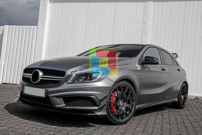 BAFFI SOPRA PARAURTI ANTERIORE MERCEDES W176 2012+ DESIGN AMG A45 AUTOELEGANCERICAMBI